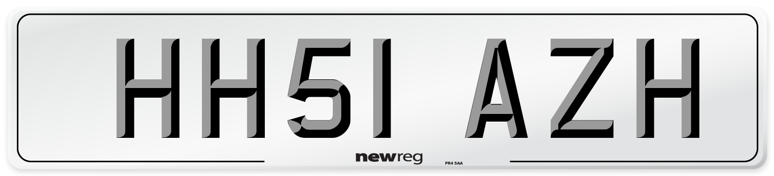 HH51 AZH Number Plate from New Reg